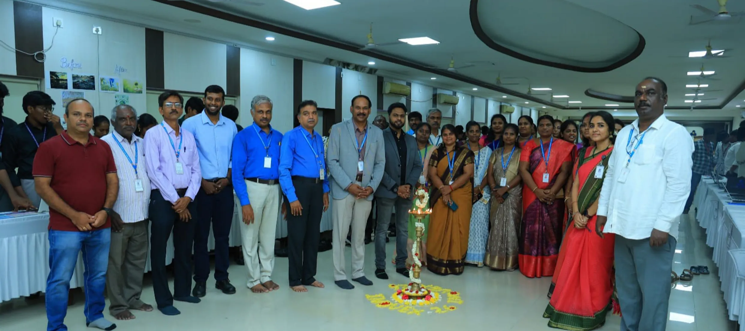 College event inauguration with staff and guests