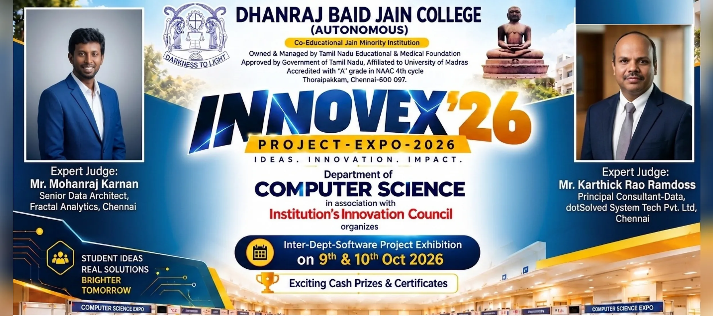 Innovex'26 Inter-Department Software Project Expo, 9 and 10 October 2026