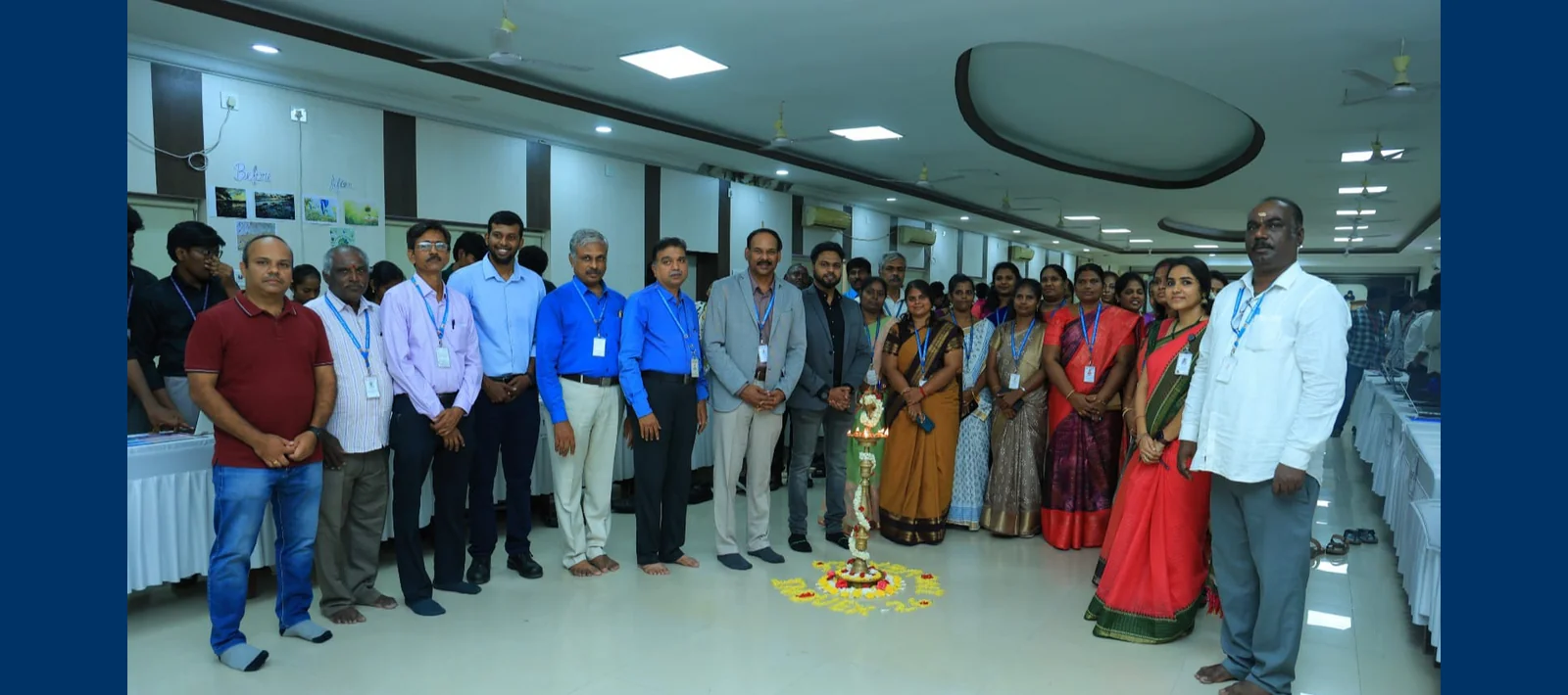 College event inauguration with staff and guests