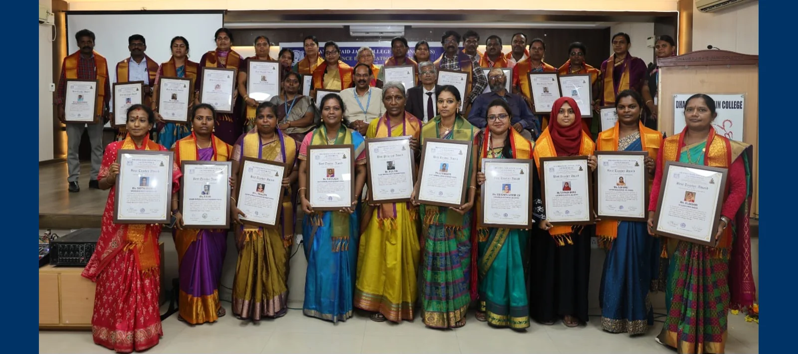 Teachers receiving Excellence in Education Awards 2026